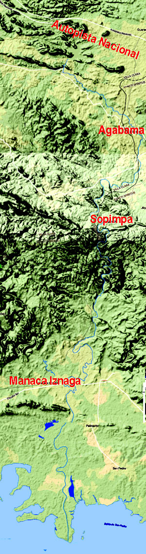 Mapa de la Cuenca del Río Agabama